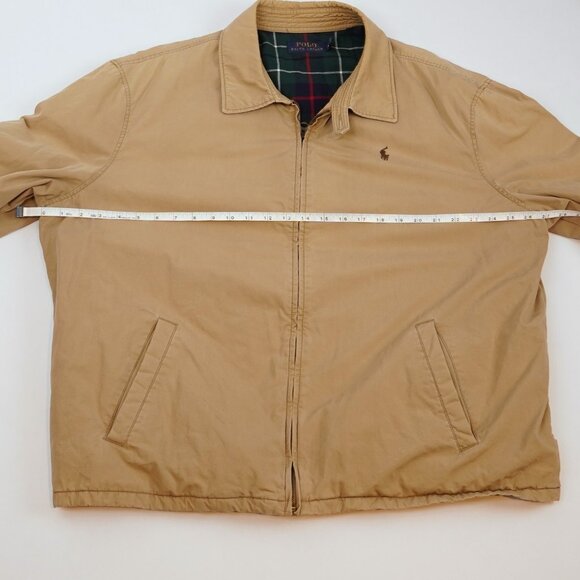 Polo Ralph Lauren Harrington Bi-Swing Jacket Vintage Khaki - Size XXL - Picture 7 of 7